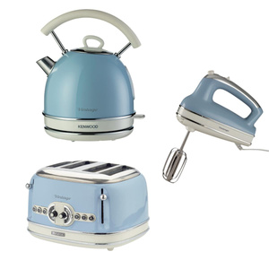 Ariete Vintage 3'lü Set, Mavi (dom Su Isıtıcı + El Mikseri + 4 Dilim Ekmek Kızartma Makinesi Özel Set) Khset13 görseli 1