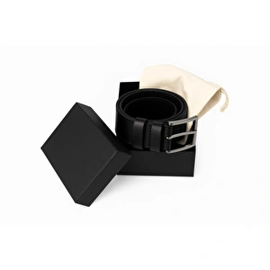 Bloominbag Bloombelt Cosmic Black Hakiki Deri Erkek Kemer-135cm görseli 4