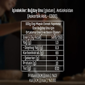 Tellioğlu Ekşi Mayalı Ekmek Yapımına Özel Buğday Unu 5kg