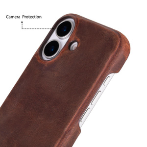 Bloominbag Bloomcase Ultimate Jacket Saddle Brown - Apple Iphone 17 (6.3") Hakiki Deri Kılıf görseli 5