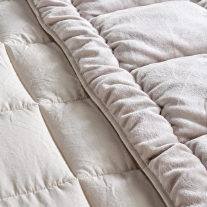 Penelope Çift Kişilik Çift Taraflı Welsoft Yorgan Taş 195x215 Cm - Velour Serisi görseli 4