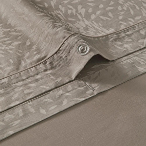 Penelope %100 Pamuk Saten Nevresim Seti 200x220 Cm Taş - Plume Serisi görseli 4