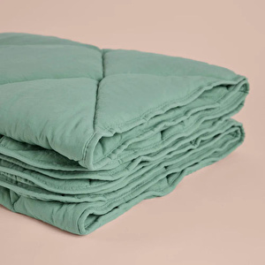 Penelope Microfiber Kumaş Çift Kişilik Yeşil Yastık Yorgan Seti - Colors In Comfort görseli 4