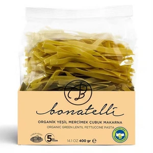 Bonatelli Organik Yeşil Mercimek Çubuk Makarna 400 G görseli 3