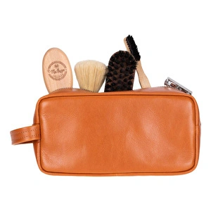 Bloominbag Bloombiel Desert Taba Hakiki Deri Seyahat Ve Makyaj Çantası görseli 4
