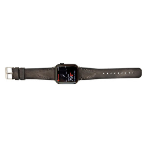Bloominbag Bloomstrap Avilla Sandy Gray Hakiki Deri Apple Watch Kayışı-44/45/46/49mm görseli 3