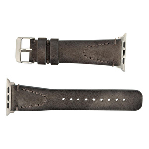 Bloominbag Bloomstrap Avilla Sandy Gray Hakiki Deri Apple Watch Kayışı-44/45/46/49mm görseli 4