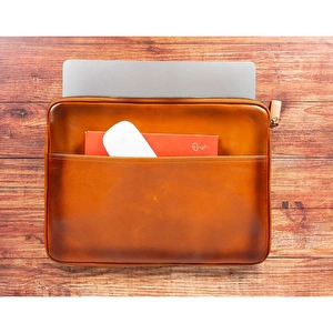 Bloominbag Awe Slim Hakiki Deri Taba 14inç Laptop / Macbook Kılıf görseli 3