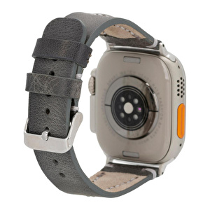 Bloominbag Bloomstrap Avilla Ash Gray Hakiki Deri Apple Watch Kayışı-44/45/46/49mm görseli 2