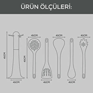Vienev Plastik Standlı Soğuk Servis Seti Bej | Mutfak Gereçleri Seti görseli 4