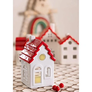 The Mia Dekoratif Tealight Ev Biblo 9x8x15 Cm