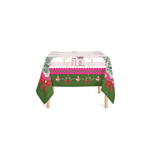 Maxxdeco 140x140 Cm Masa Örtüsü-pink- 12578