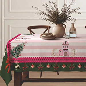 Maxxdeco 140x140 Cm Masa Örtüsü-pink- 12578