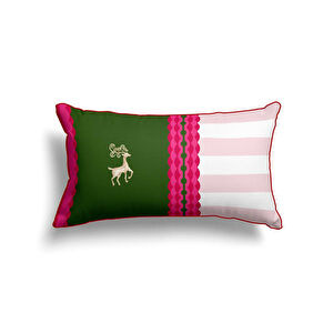 Maxxdeco 30x50 Cm Biyeli Kırlent Kılıfı-pink 12584