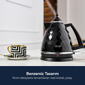 Delonghi Brillante, Kbj2001.bk Su Isıtıcısı Kettle görseli 5