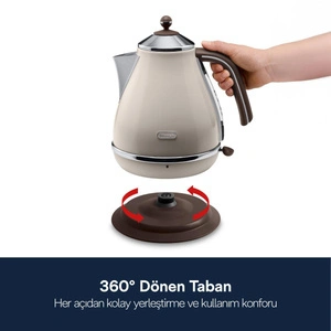 Delonghi Icona Vintage, Kbov2001.bg Su Isıtıcısı Kettle görseli 5