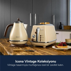 Delonghi Icona Vintage, Kbov2001.bg Su Isıtıcısı Kettle görseli 2