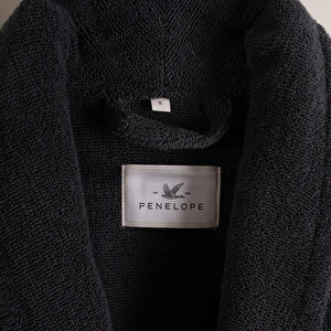 Penelope %100 Pamuk Bornoz Xl Antrasit - Noa Serisi görseli 3