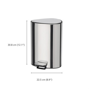 Joseph Joseph Easystore Luxe Paslanmaz Çelik Pedallı Çöp Kovası 5 L görseli 5