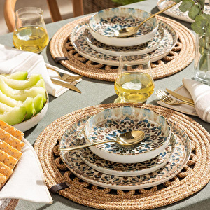 Mudo Home Ephesus Düz Kayik Tabak 25cm