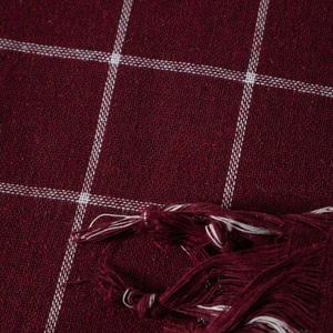Mudo Home Edwin Bordo Çok Amaçli Örtü 140x140 Cm görseli 4