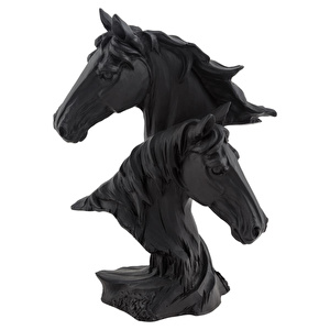 Mudo Home Horses Büst Bi̇blo 17x10x23 Cm