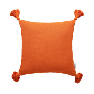 Mudo Home Alba Kirlent Püsküllü Turuncu 45x45