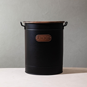 Mudo Home Metal Çamaşir Sepeti̇ 43x34x55