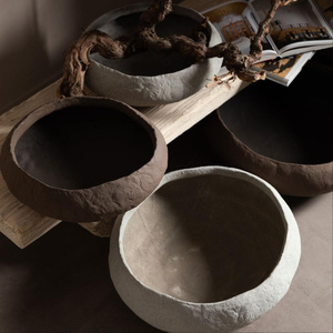Mudo Home Earth Dekorati̇f Kase Bej 43x39x15cm görseli 4
