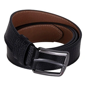 Bloominbag Bloombelt Obsidian Black Hakiki Deri Erkek Kemer-130cm görseli 4