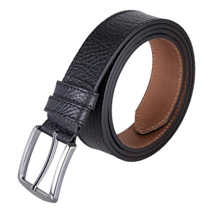 Bloominbag Bloombelt Obsidian Black Hakiki Deri Erkek Kemer-120cm görseli 1