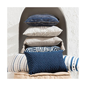 Mudo Home Alba Wave Kirlent Ekru 50x50 Cm
