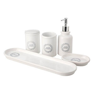 Mudo Home Barnes 5'li̇ Kutulu Banyo Seti̇ Beyaz