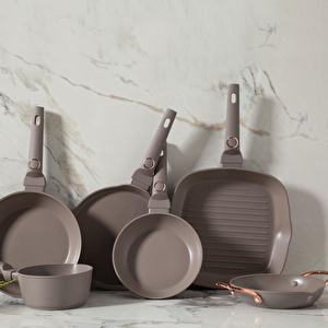 Mudo Home Berlinger Haus Sahara Deri̇n Tencere 22 Cm Taupe görseli 5