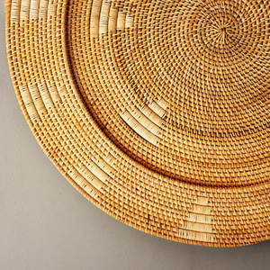 Mylamp Sumba Elegance Rattan Duvar Tabağı 80x6 Cm görseli 4