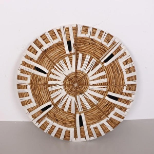 Mylamp Aspendos 50x12 cm Çap- Doğal Abaka Duvar Tabağı görseli 6
