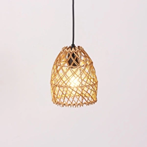 Mylamp Yonca 16x19 Cm. Rattan Lamba görseli 4