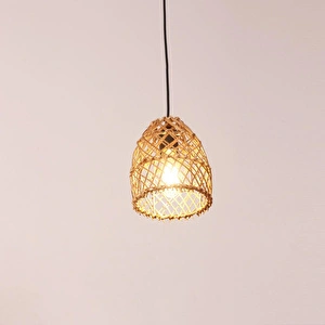 Mylamp Yonca 16x19 Cm. Rattan Lamba görseli 6