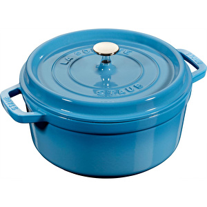 Döküm Tencere Buz Mavisi 24 Cm