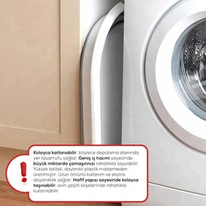 Vienev 25 Litre Katlanabilir Çamaşır Sepeti görseli 2