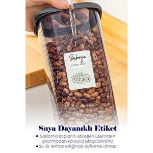 Vienev 24lü Renkli Etiketli Peggy Kare Erzak Ve Baharat Full Set 6x(1,75 1,2, 0,55, 0,45) Ant görseli 2