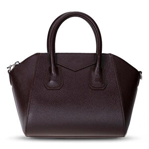 Bloominbag Aria Walnut Brown Medium Hakiki Deri Kadın El & Omuz Çantası