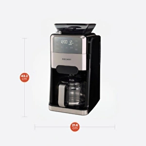 Dexart Grindbrew Öğütücülü Filtre Kahve Makinesi Kc102c görseli 5