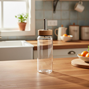 Bambum Mima Bambu Kapaklı Yağdanlık 300ml