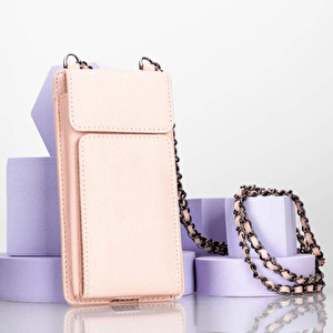 Bloominbag City Muse Deri Carnation Blush Çapraz Askılı Telefon Cüzdan