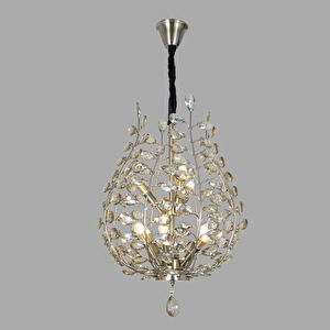 Apliqa Donna Eskitme 55'lik Kristal Taşlı Modern Koridor, Salon Avize görseli 2