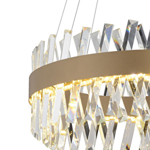 Apliqa Brampton 50'lik Eskitme 3 Renkli 94 Watt Ledli Yemek Masası Üstü, Oturma Odası, Salon Avize görseli 4