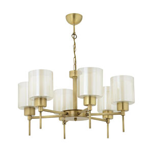 Apliqa Goldie 6 Lı Eskitme Modern Yatak Odası Salon Avize görseli 3