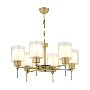 Apliqa Goldie 6 Lı Eskitme Modern Yatak Odası Salon Avize görseli 5