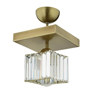 Apliqa Rivia Eskitme Plafonyer Kristalli Taşlı Modern Tasarım Kristal Salon Avize görseli 4